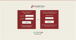 Desktop Screenshot of boettcherscholarshiponline.org